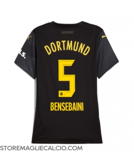 Borussia Dortmund Ramy Bensebaini #5 Maglia Gara Trasferta Repliche 2024-25 Donna